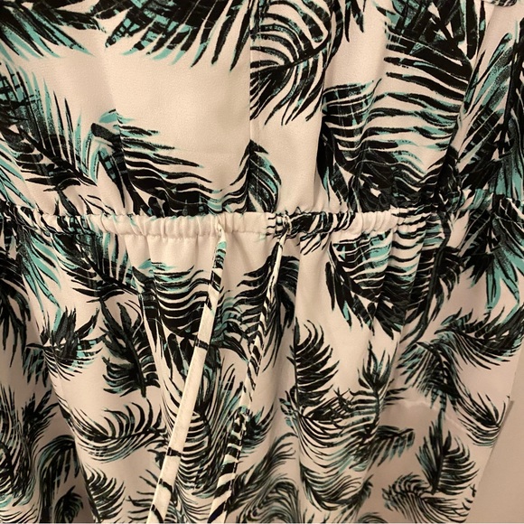 Apt 9 green and white Tropical Dress XL - Picture 5 of 7